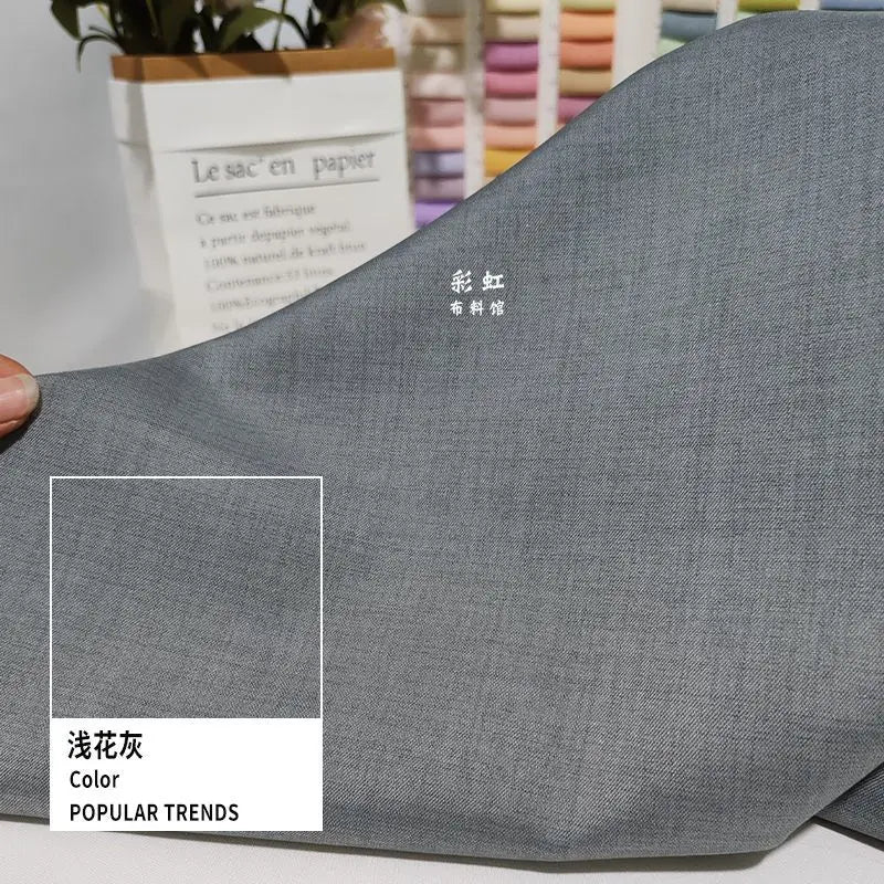 SUIT CLOTH - Plain Polyester Suit Fabric By The Meter - 30 Colors, 150cm Wide