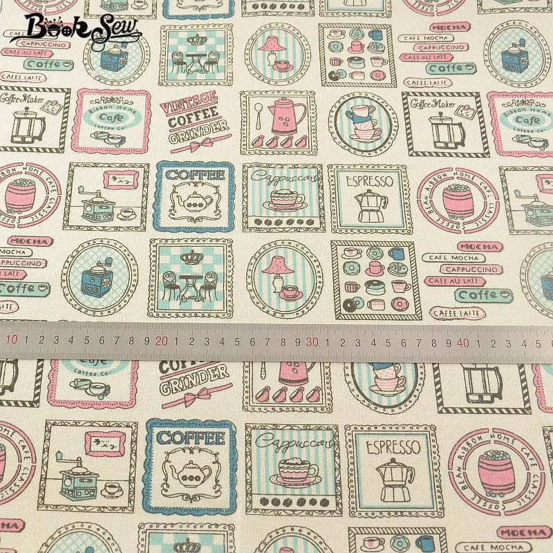 PRINTED CANVAS LINEN FABRIC - Cotton Linen Blend by the Yard - Bold Patterns for DIY