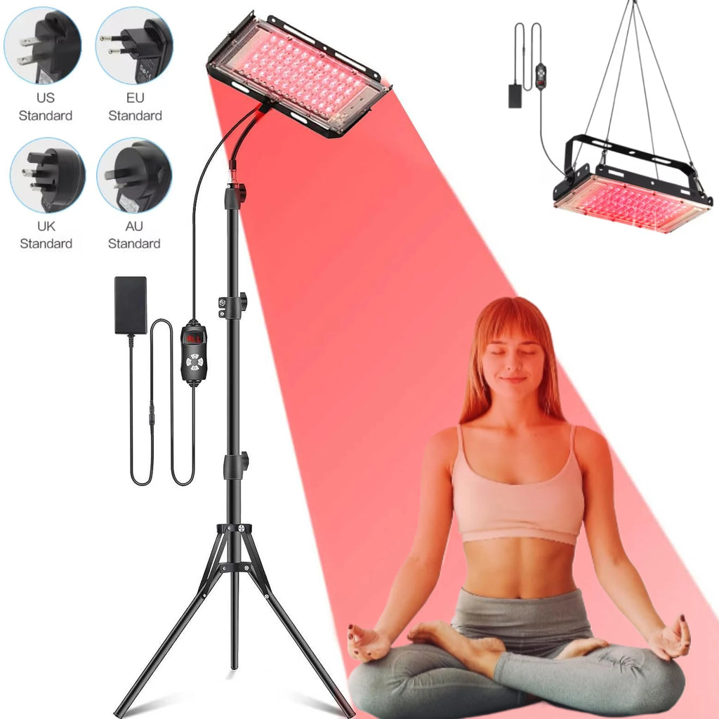 Red Light Therapy Lamp 660nm & 850nm – with Stand