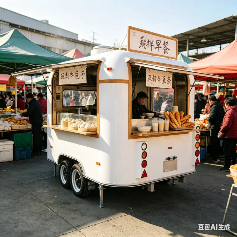Reliable Square Food Trailer – Mobile Kitchen Custom Interior