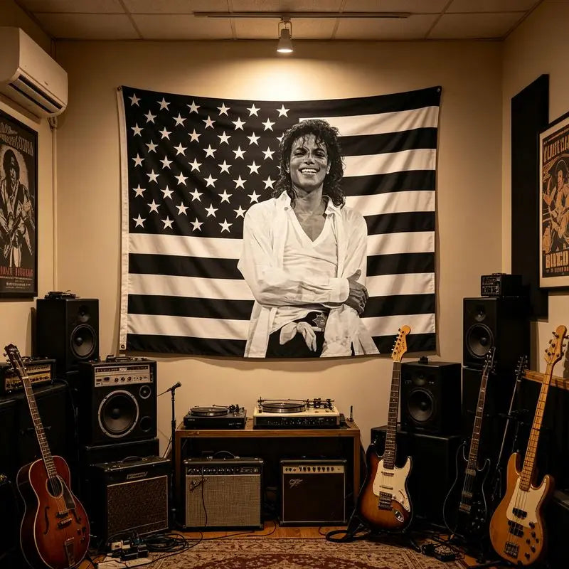 MICHAEL JACKSON TAPESTRY - Polyester - Music Wall Decor