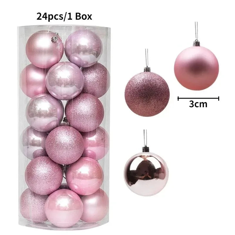 Shatterproof Christmas Baubles - 24 or 36 Pieces - Colour Pop