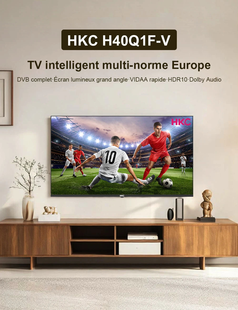 HKC H40Q1F-V 40 Inch FHD Smart TV