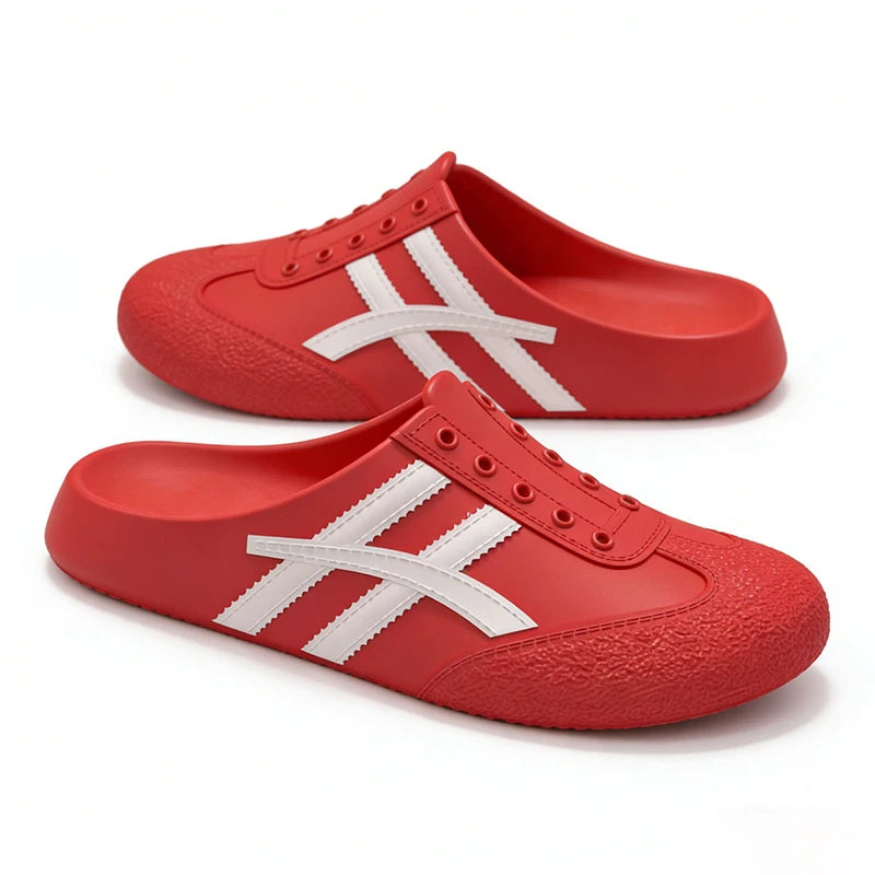 Yellow Eva Mules Clogs Bruce Lee Onitsuka Style Slippers