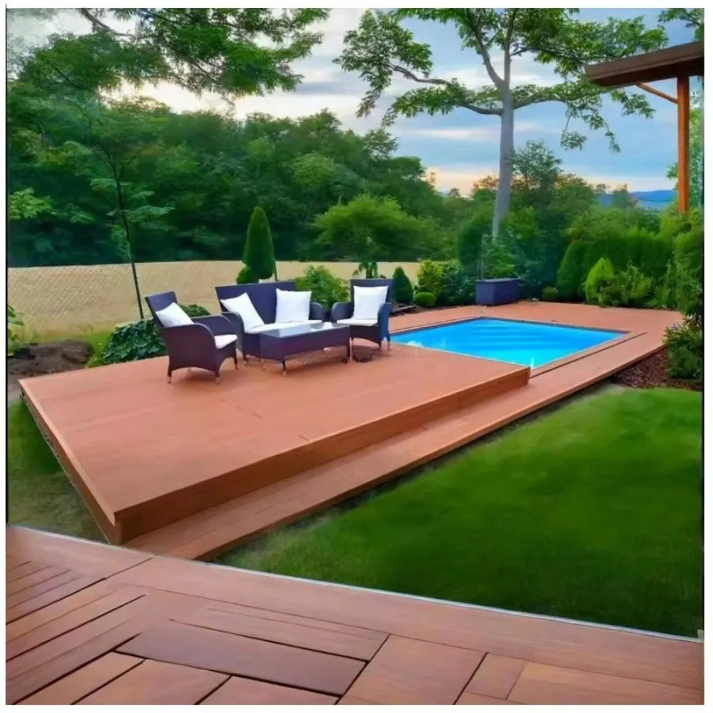 SLIDING POOL COVER - Aluminum & WPC, Manual or Motorized - Safe Deck System