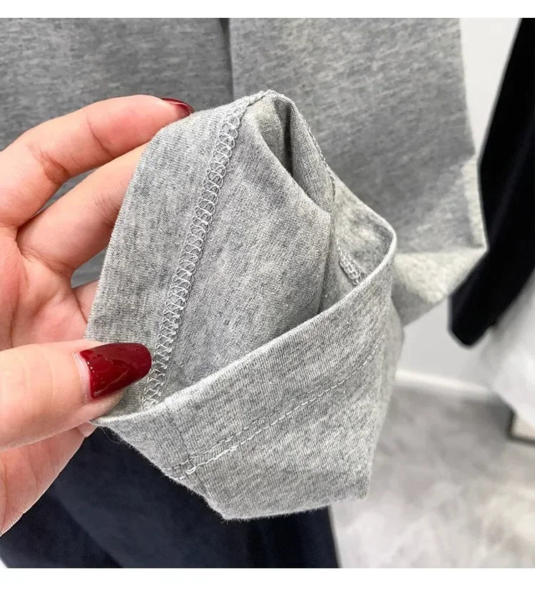 Autumn Winter One Shoulder Cotton Long Sleeve Slant Shoulder Women's Clothing Style Interior Wide Truffle Shoulder Base Shirt