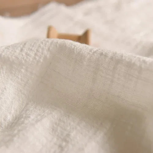 BAMBOO LINEN FABRIC BY THE METER - Sand Washed Cotton Linen Cloth Soft Drape Microtransparent for Dresses & Sewing - 22 Colors