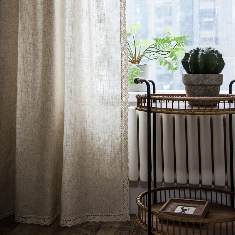 TIE-UP VALANCE CURTAIN - 8 Styles, Rod Pocket, 150cm Wide - Still Rooms