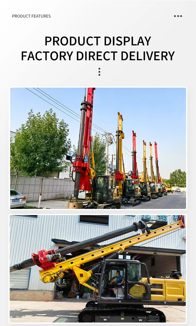 Rotary Drilling Rig - Diesel - Construction Foundations