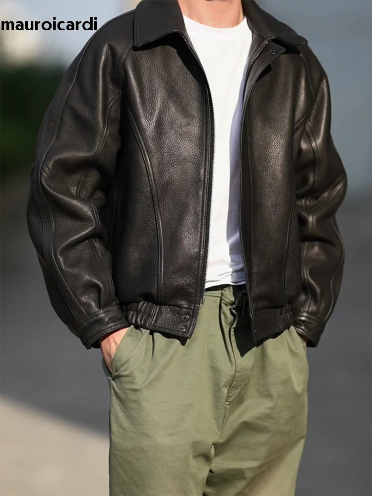 Midnight Circuit - Men's PU Jacket - Vintage Edge