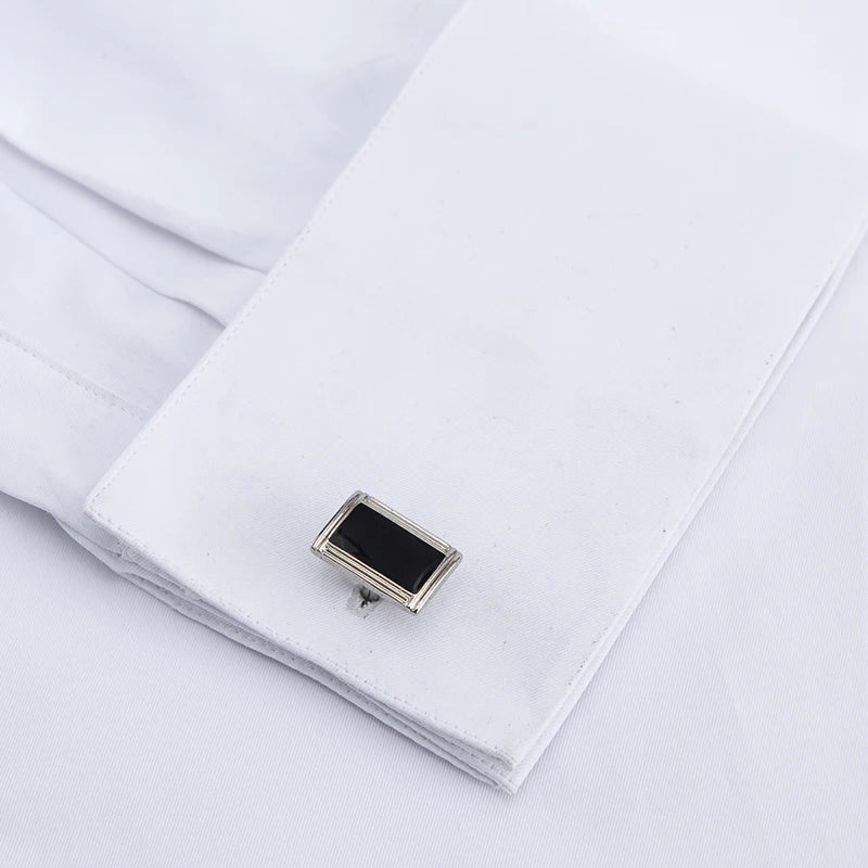 FRENCH CUFF - Men's Dress Shirt - Long Sleeve, Elegant England Style