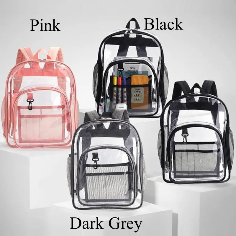 Transparent School Backpack Clear