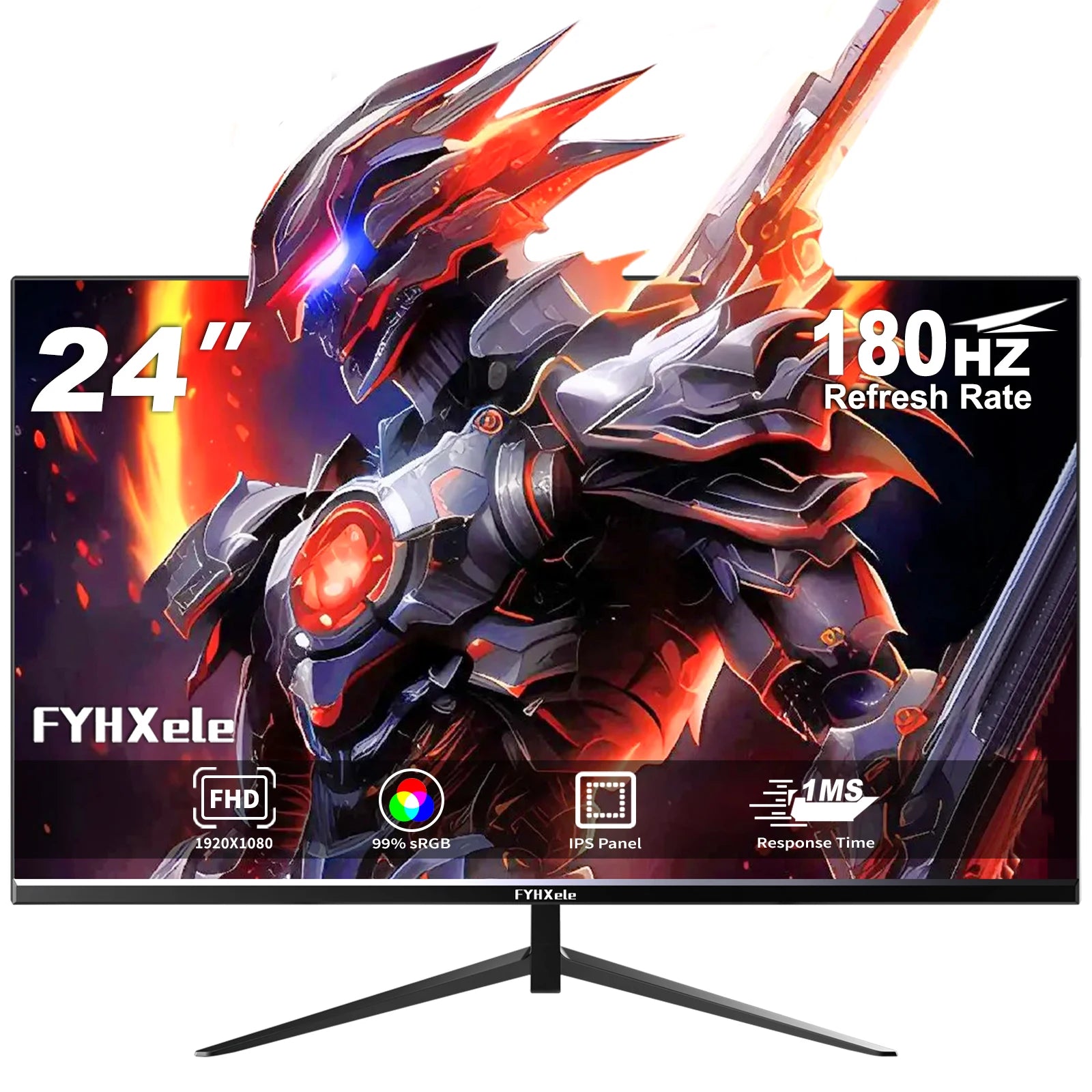 FYHXele 24" 180Hz Gaming Monitor - FHD IPS 1ms Fast Response