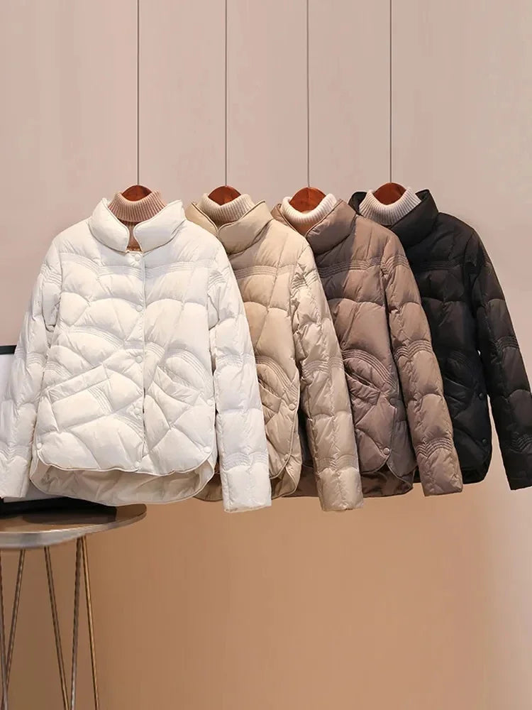 Ultralight Puffer Coat – Single Breasted Slim Fit