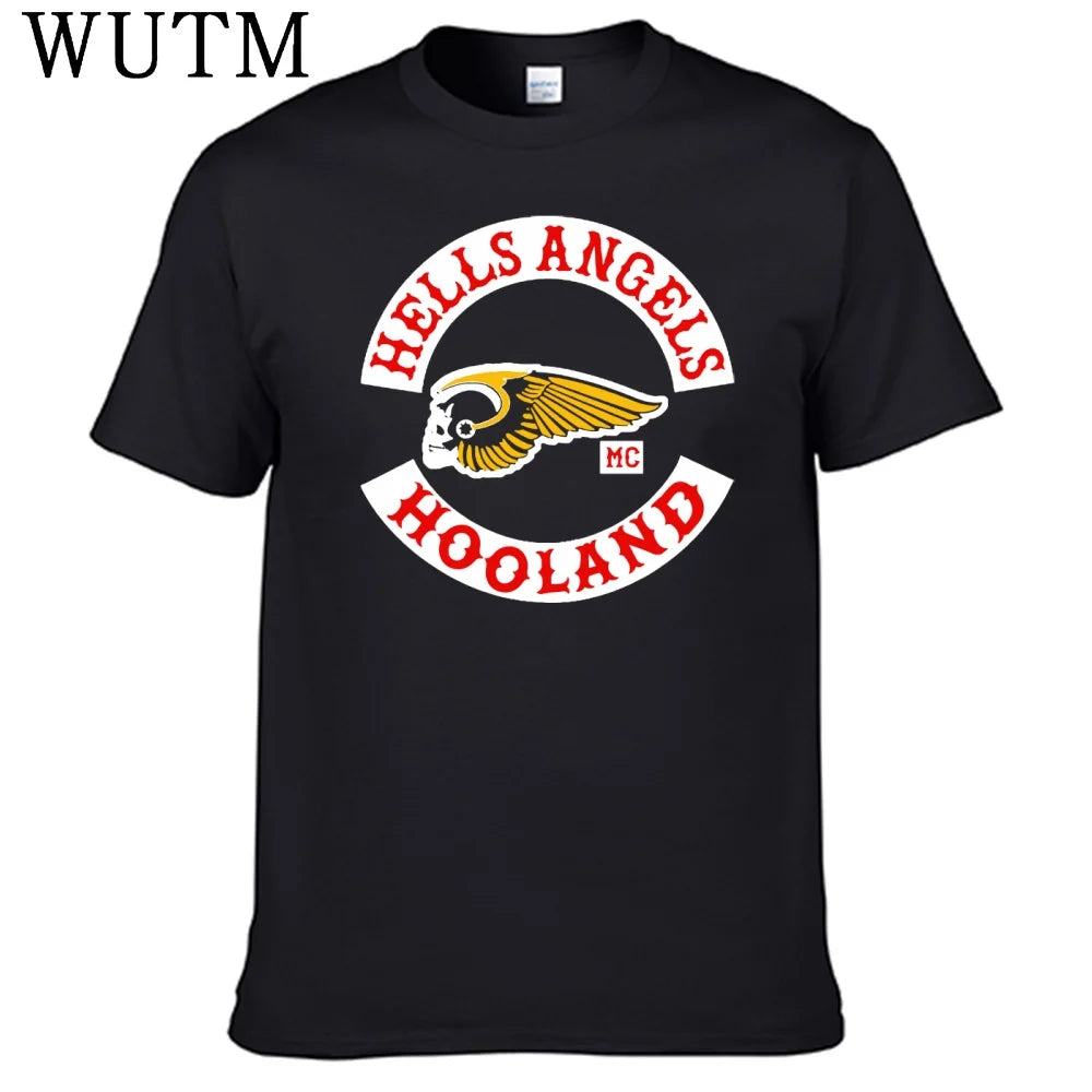 Biker Wing Skull T-Shirt Holland Vintage Motorcycle Club Unisex