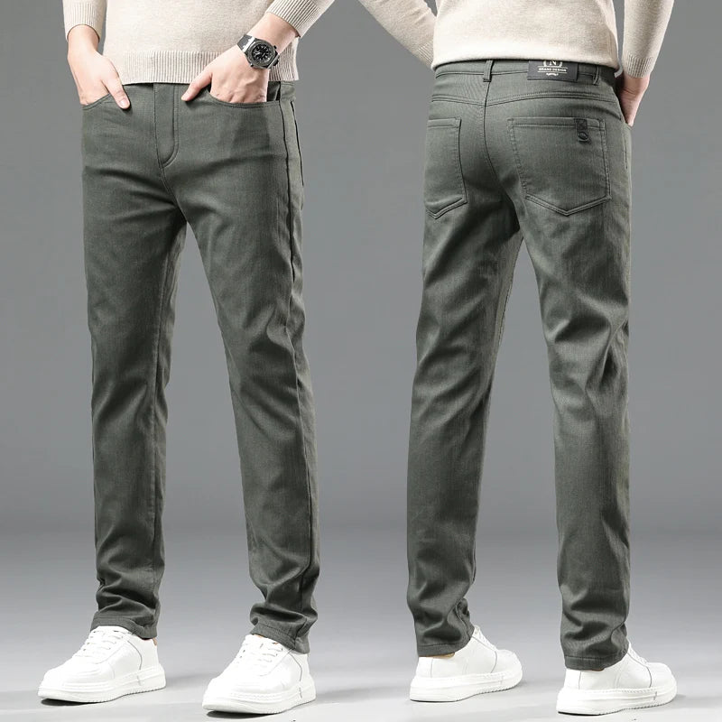 CLEAN CUT - Men's Slim Cotton Casual Pants - 3 Colors, Waist 28–38