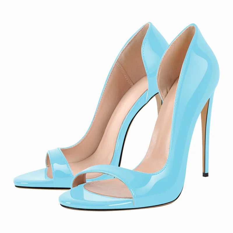 Onlymaker Women Open Toe Slip On Elastic Side Open Sandals Fashion Female Shoes Plus Size US5~US15 Fashion Sandals