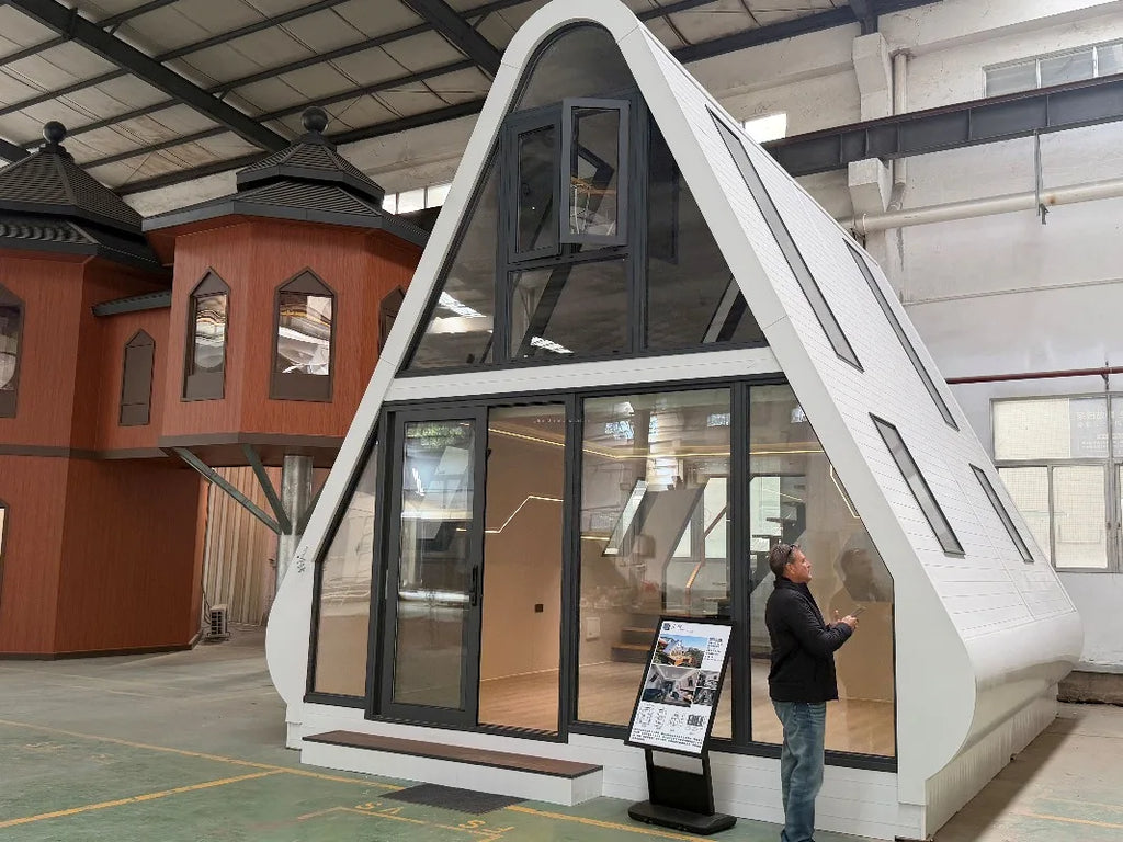 Triangle A-Frame Prefab House - Portable Tiny Cabin Luxury Villa