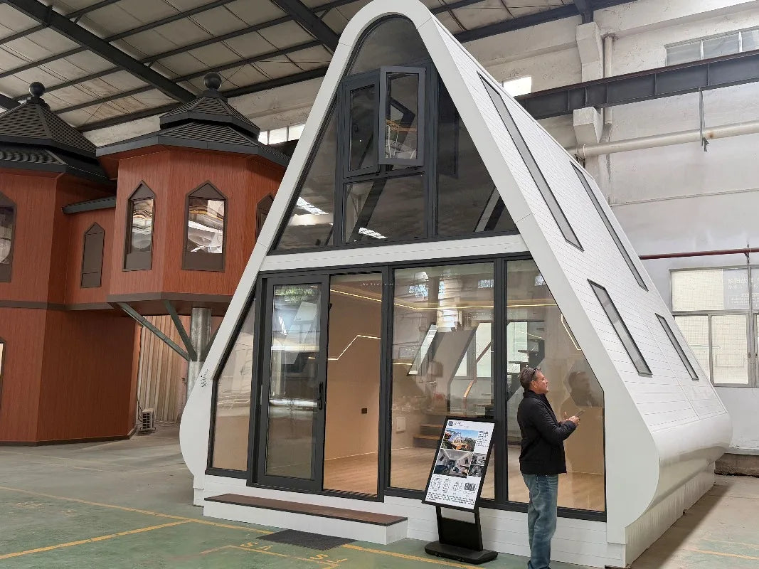 Triangle A-Frame Prefab House - Portable Tiny Cabin Luxury Villa