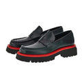 THICK LUX - Men's Luxury Thick-Sole Slip-On Loafers - Breathable Handmade Black Casual Shoes