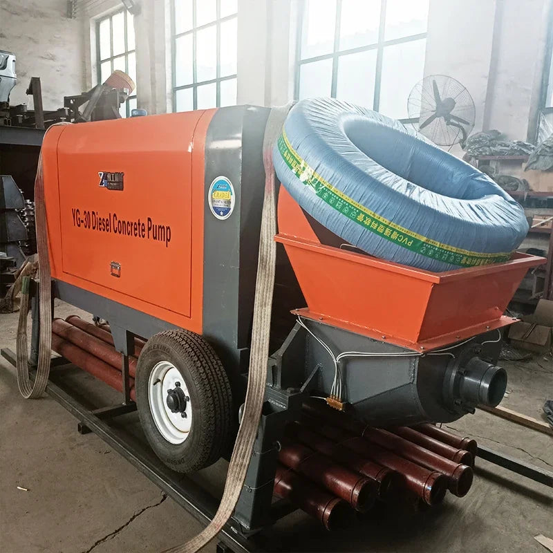 YG Mini Concrete Pump Mixer - 22 m³/h - Trailer-Mounted