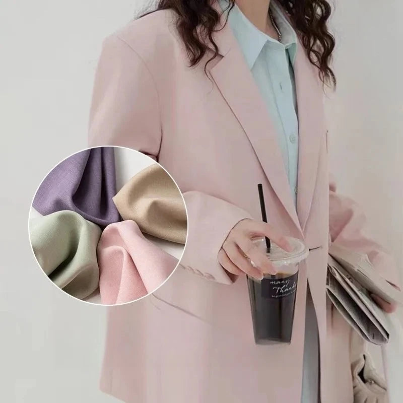 SUIT CLOTH - Plain Polyester Suit Fabric By The Meter - 30 Colors, 150cm Wide