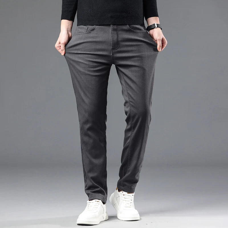 CLEAN CUT - Men's Slim Cotton Casual Pants - 3 Colors, Waist 28–38