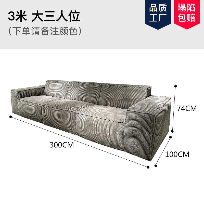 Nordic Corduroy Living Room Sofa
