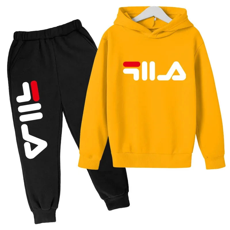 3-13 Years Old 2-piece Girl Sui 2025 Spring and AutumnOutdoor Jogging Suit  Children's Boys and Girls Casual Sports Top + Pants