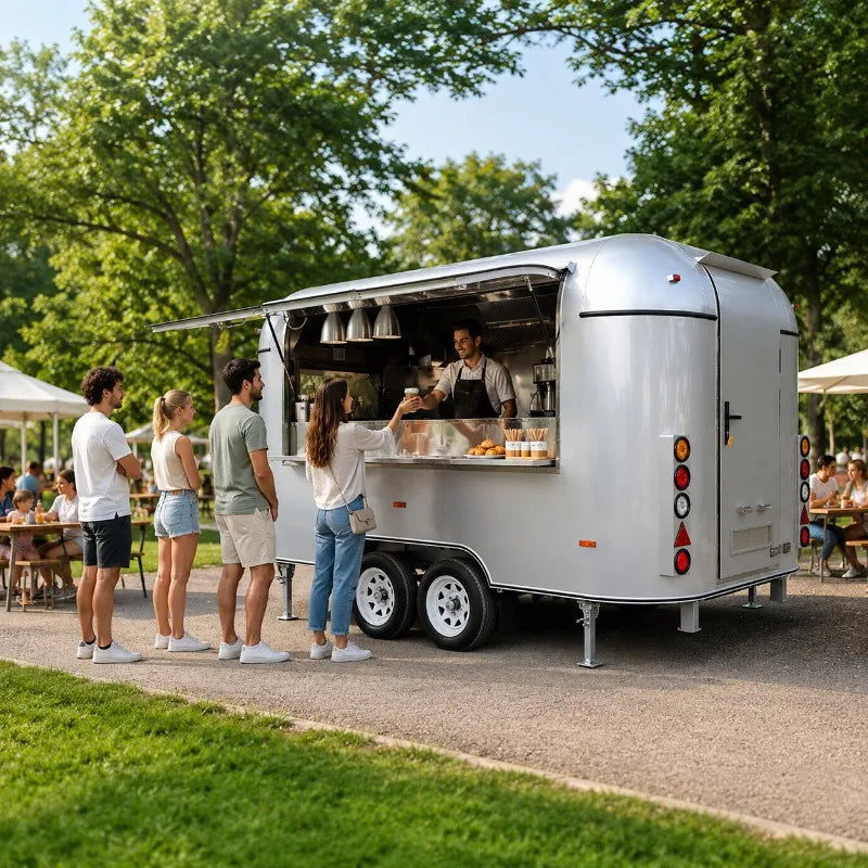 Customized Mobile Food Truck – Full Kitchen Coffee Van Ice Cream Cart