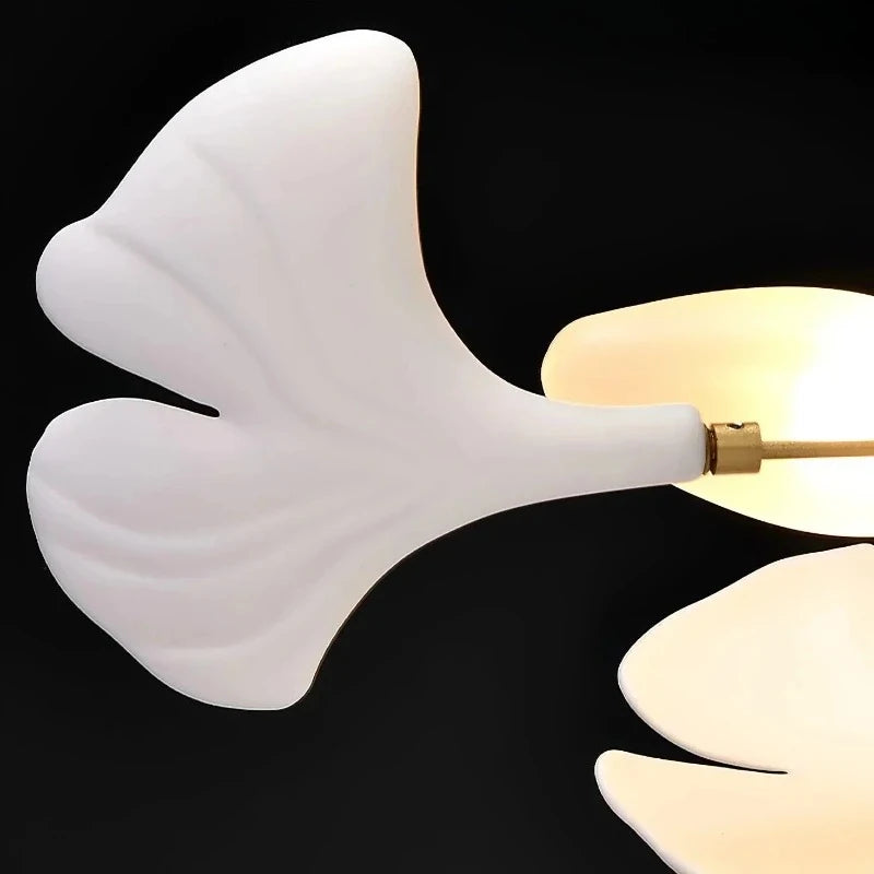 Ginkgo Leaf Ceramic Pendant Chandelier