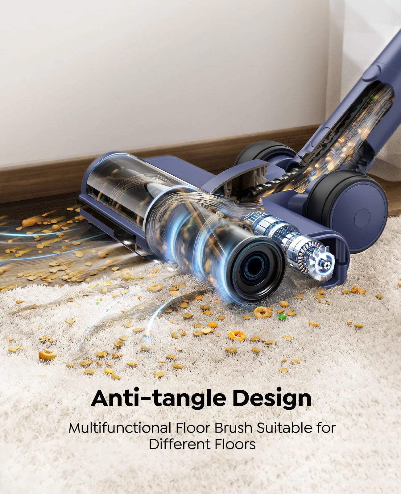 Laresar V11 Cordless Vacuum Cleaner – 650W, 75000PA Ultra-Strong Suction