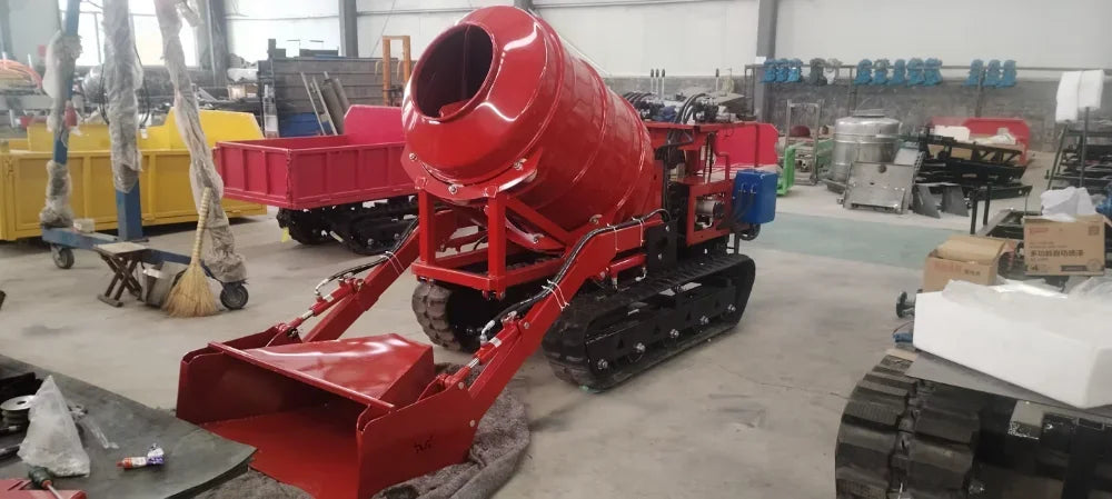 DEGRES/AIDE Crawler Concrete Mixer - 2 m³/h - B&S Engine