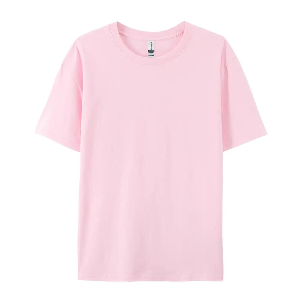 Cotton Solid Color Women's T-Shirts Multicolor Summer Short Sleeve Unisex Comfortable Tee Shirts Casual Fashion Woman Sportswear