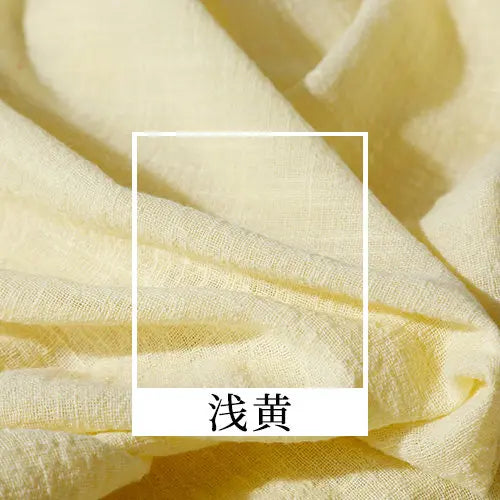 SLUB COTTON LINEN CREPE FABRIC - 135cm Wide, 26 Solid Colours - Everyday Sewing