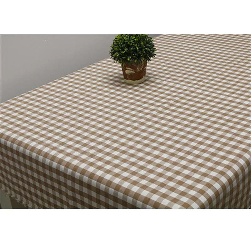 PLAID COTTON LINEN FABRIC - Yarn-Dyed Weave, 26 Colors - Warm Rooms