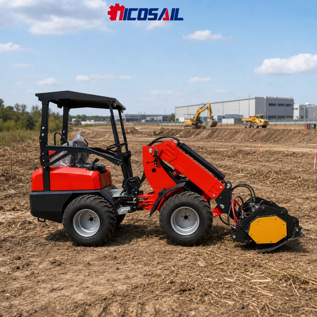 Nicosail ZL918 Mini Wheel Loader - 800 kg - 12 km/h