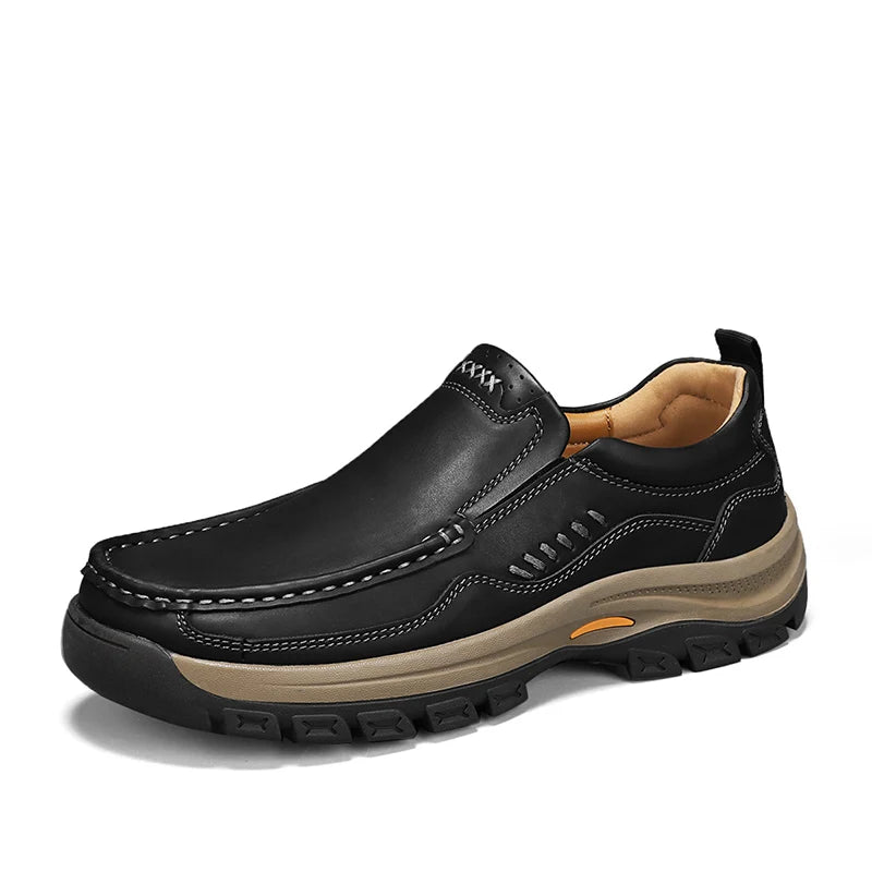 SLIPSTREAM - Men's Genuine Leather Slip-On Business Flats - Effortless Every Day