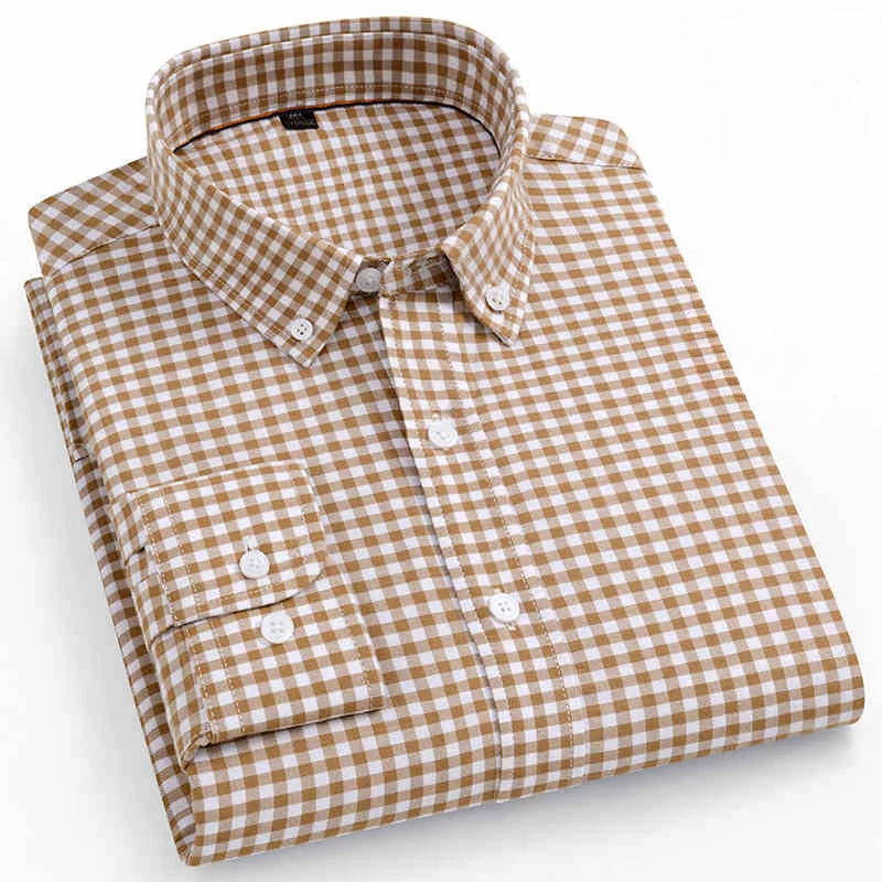PLAID OXFORD COTTON SHIRT - Slim Fit, 6 Colors - Sharp Weekends
