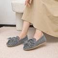 AIYUQI Women's Flat Shoes Genuine Leather 2026 New Tassel Women's Loafers Large Size Ballet Mary Jane Shoes For Women