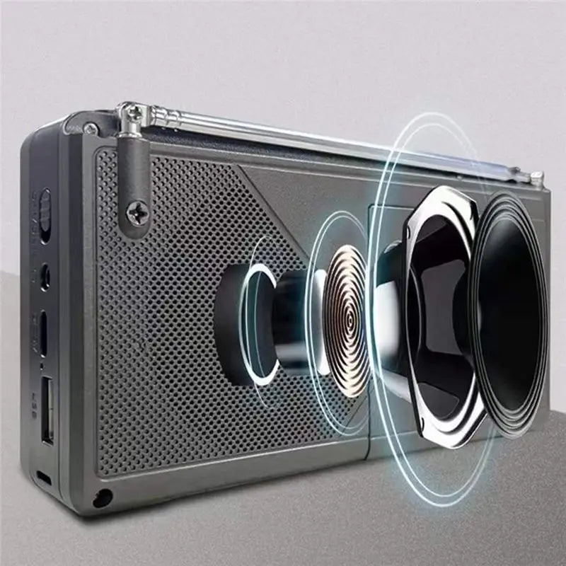 4.3 Inch HD Portable Video Player FM Radio Bluetooth Speaker