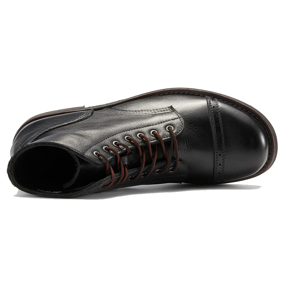 STITCH MASTER - Men's Vegetable Tanned Leather Boots - Horseriding, Combat & Driving Style