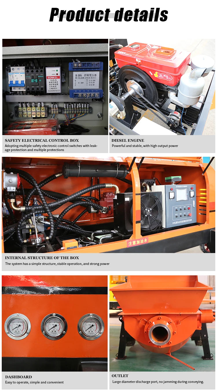 CPZM20D Concrete Pump - 15–20 m³/h - 30 kW
