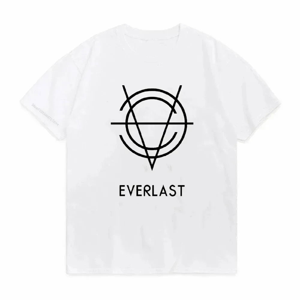 EVERLAST BOXING Logo T-shirt and Women's Round Neck Printed Summer T-shirt Harajuku Street Fashion Top