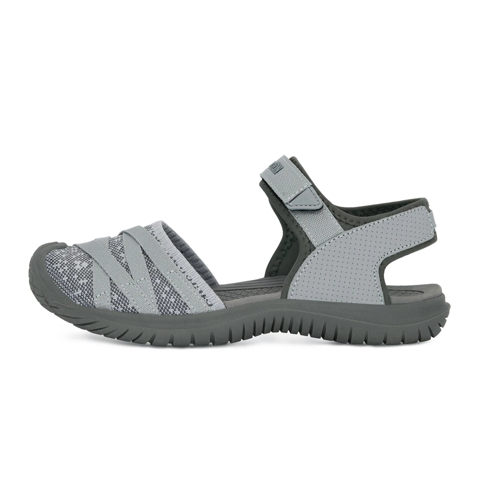 GRITION Women Sandals Casual Outdoor Shoes Closed Toe Flat Heels Elastic Fabric New Fashion 36-41 Ladies Trekking Hiking Sandals