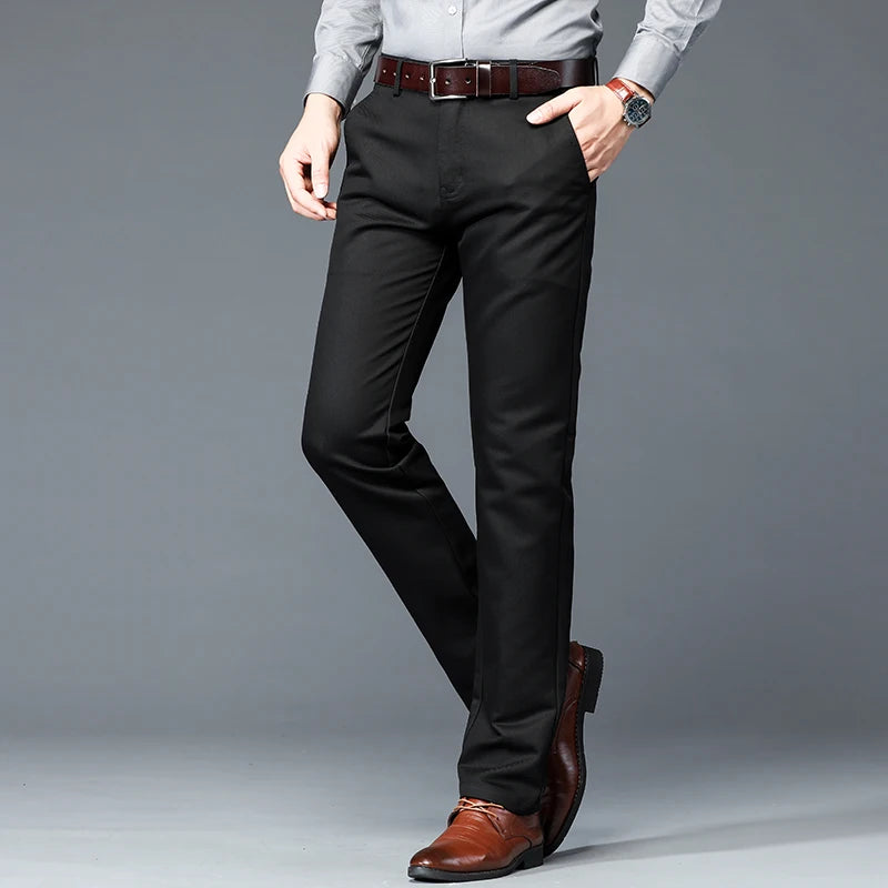 URBAN EASE - Men's Casual Suit Pants - Slim Straight, 6 Colors, Sizes 30-40