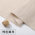 RAW COTTON LINEN FABRIC GREIGE - 150cm Wide, 3 Neutrals - Make Something Real