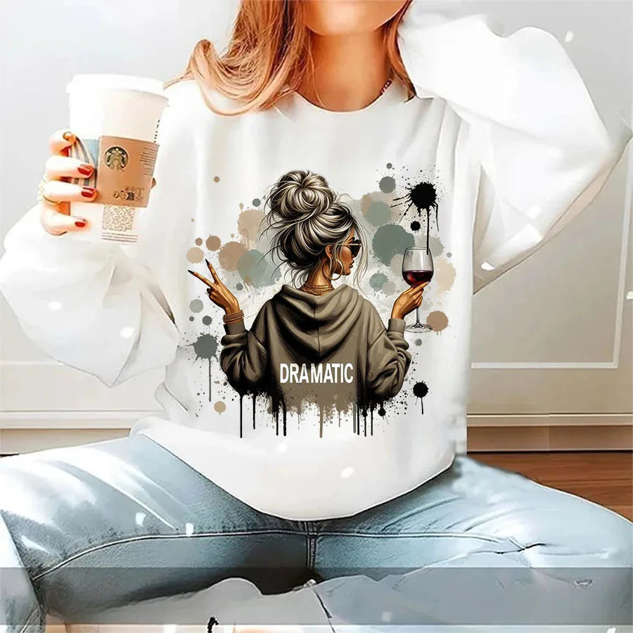 Dramatic Woman Iron-On Transfer