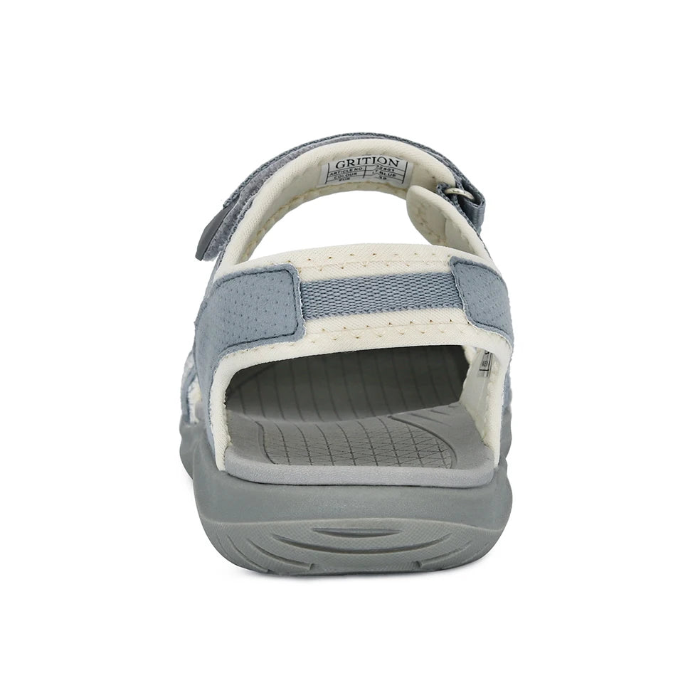 GRITION Women Sandals Casual Outdoor Shoes Closed Toe Flat Heels Elastic Fabric New Fashion 36-41 Ladies Trekking Hiking Sandals
