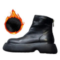 PUNK CHELSEA BOOTS - Men's Genuine Cow Leather Platform Boots - Street Edge, British Soul